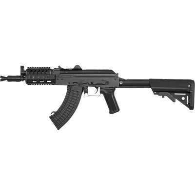 Страйкбольна гвинтівка LCT АКС-74У AEG 6 мм з тактичним обвісом і прикладом серії М