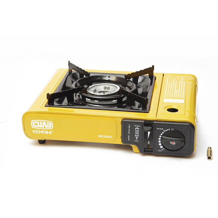 Плита газова СИЛА Сушеф одноконфорочна з п'єзопідпалювачем та перехідником 