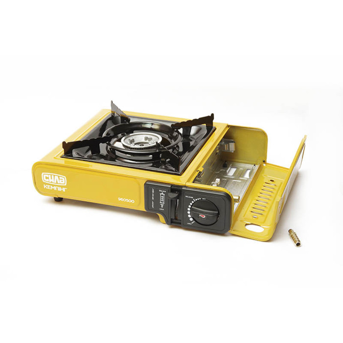 Плита газова СИЛА Сушеф одноконфорочна з п'єзопідпалювачем та перехідником 