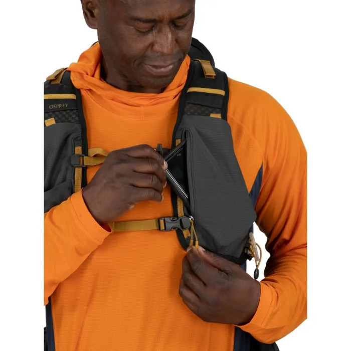 Рюкзак Osprey Talon Velocity 30 dark charcoal/tumbleweed yellow - L/XL - чорний 