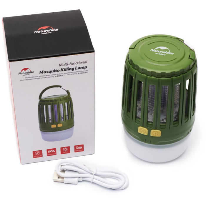 Ліхтар кемпінговий із захистом від комарів Naturehike Repellent light NH20ZM003, акумулятор 18650 (2200 mAh) 