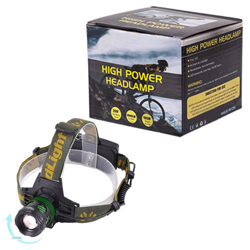 Ліхтар налобний Police 6813-T6, ЗУ 220V /12V, 2x18650 