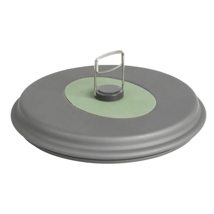 Набір посуду Bo-Camp Explorer XL 4 Pieces Hard Anodized Grey/Green (2200249) 