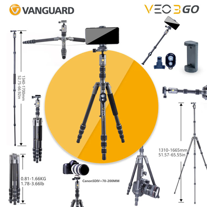 Штатив Vanguard VEO 3GO 265HCB (VEO 3GO 265HCB) 