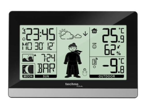 Метеостанція Technoline WS9612 - чорна 
