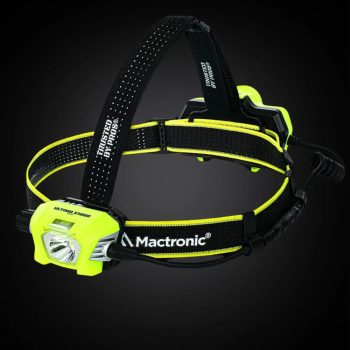 Ліхтар налобний Mactronic Ultimo X1000 (1000 Lm) Cool White/Red Type-C Recharg Helmet Kit (PHL0012) 