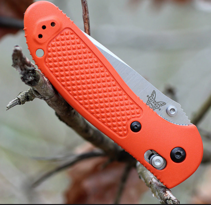Ніж Benchmade Pardue Griptilian, напівсерейтор Помаранчевий (551S-ORG) 