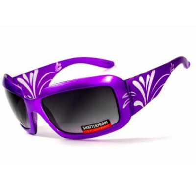 Окуляри Global Vision Passion Purple (gradient smoke) чорні з градієнтом у фіолетовій оправі