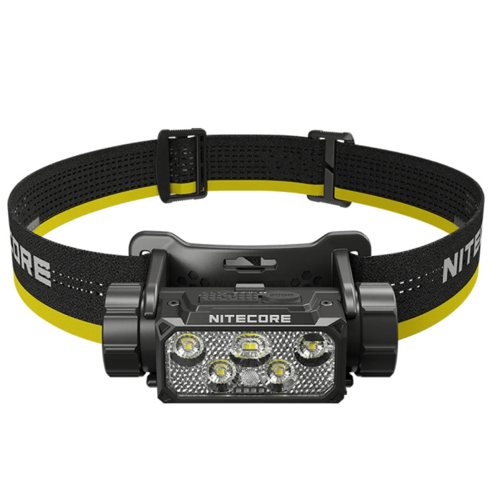 Ліхтар налобний Nitecore HC70 UHE (6xNiteLab UHE LED, 1600 люмен, 10 режимів, 1x21700, USB-C) 