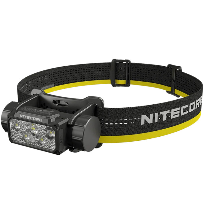Ліхтар налобний Nitecore HC70 UHE (6xNiteLab UHE LED, 1600 люмен, 10 режимів, 1x21700, USB-C) 