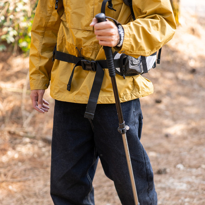 Трекінгова палиця алюмінієва Naturehike Qingxue Base NH17D001-Z, 61–135 см, титановий