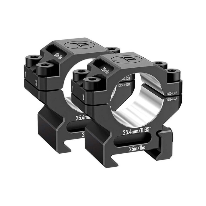 Кільця Discovery 6061 For Picatinny 1inch(25.4mm) 0.95in DGPR2-25.4-0.95-61 (M240601) 