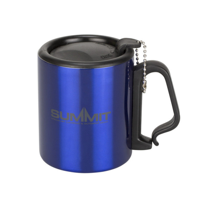 Термокружка Summit Double Walled Mug Clip Handle з кришкою 300 мл, синій 
