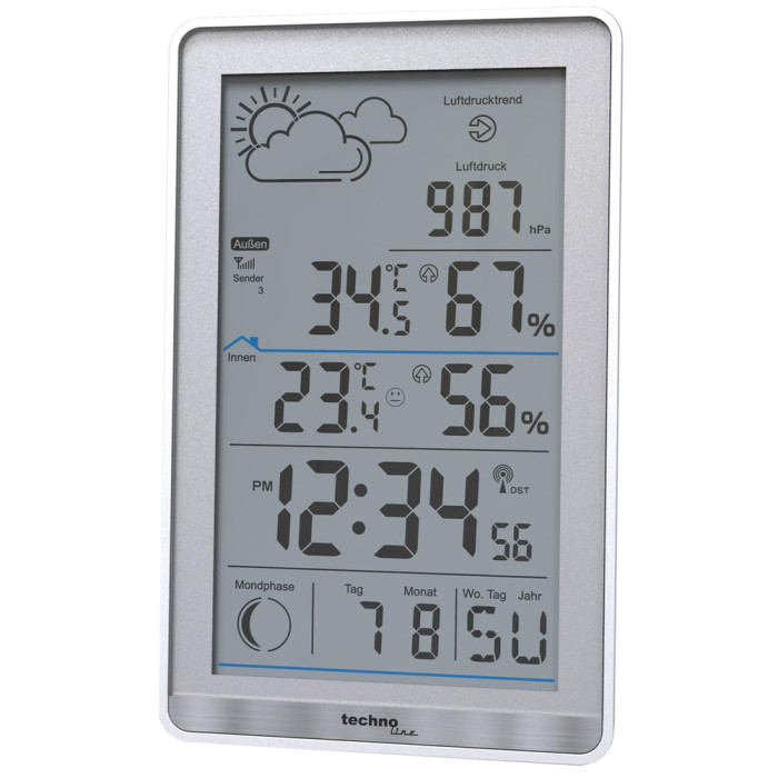 Метеостанція Technoline WS9218 Silver (WS9218)