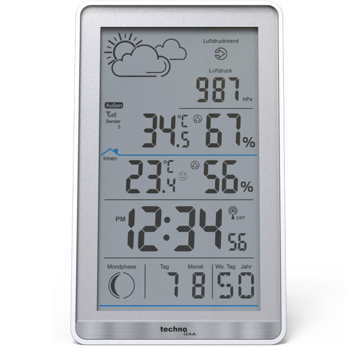 Метеостанція Technoline WS9218 Silver (WS9218)