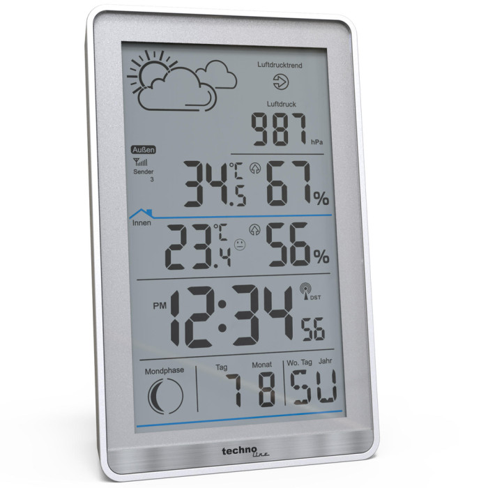 Метеостанція Technoline WS9218 Silver (WS9218)