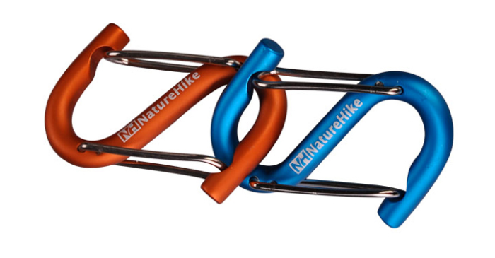 Карабін багатофункціональний Naturehike S-type 60 мм помаранчевий 