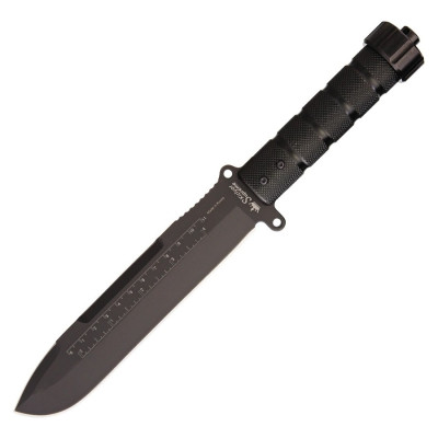 Ніж Kizlyar Supreme Survivalist X, сталь AUS8, Black Titanium