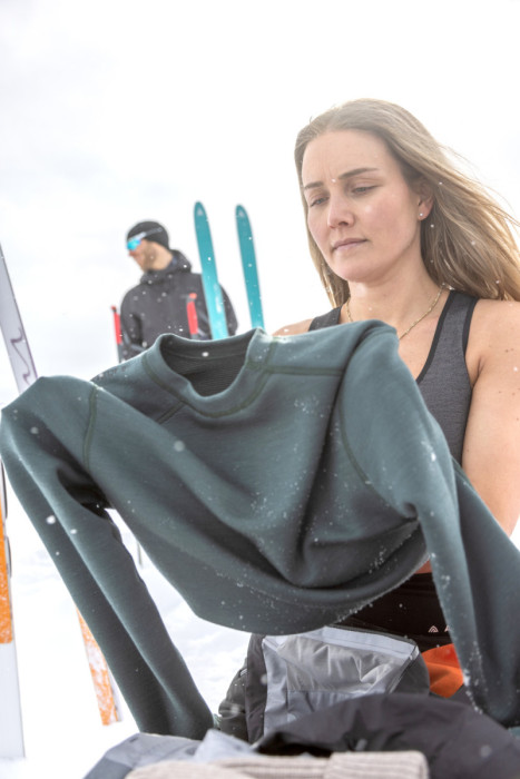 Термокофта жіноча Aclima StreamWool 400 Crew Neck Green Gables L 