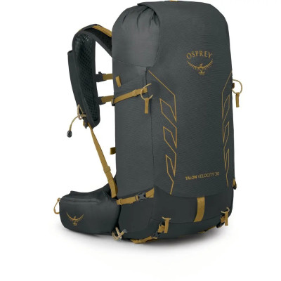 Рюкзак Osprey Talon Velocity 30 dark charcoal/tumbleweed yellow - S/M - чорний