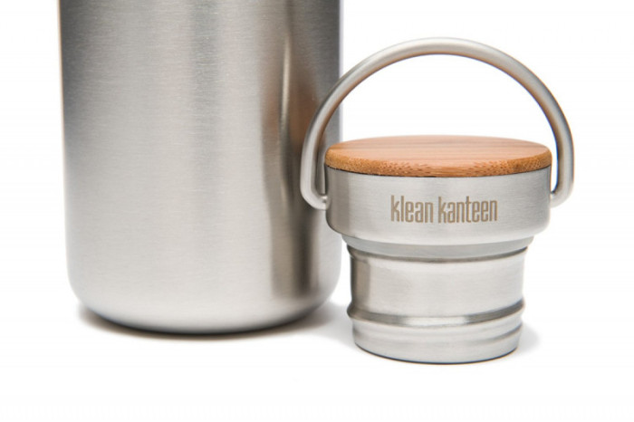 Сталева кришка з бамбуком Klean Kanteen Stainless Unibody Bamboo Cap (1000625) 