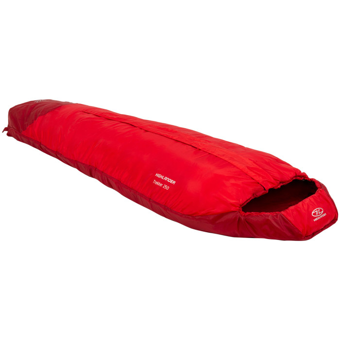 Спальний мішок Highlander Trekker 250 Mummy/+ 5°C Red 