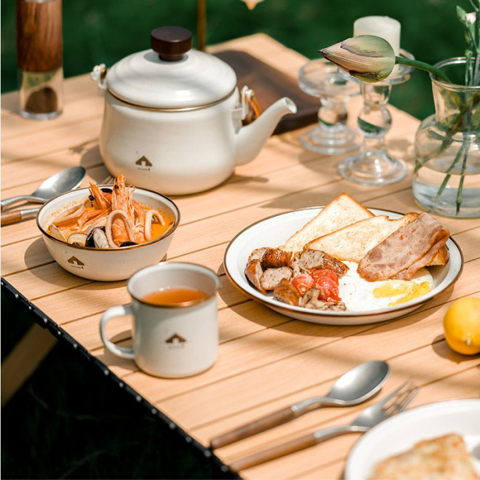 Кружка емальована Naturehike CNK2300CW013, біла 