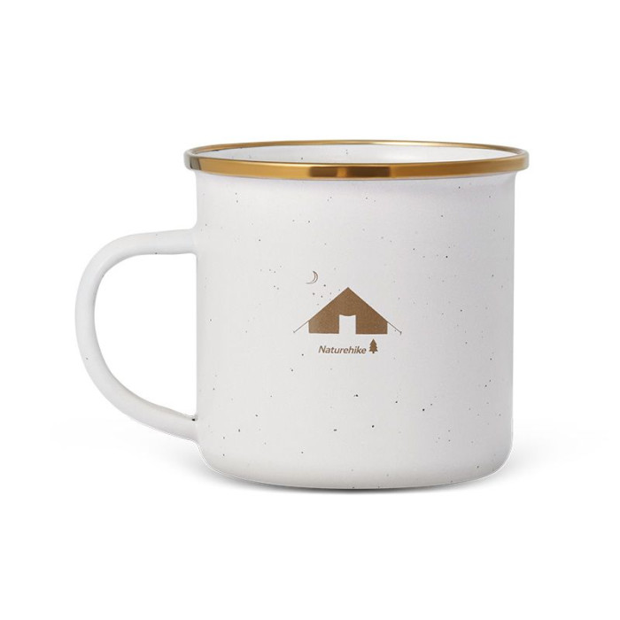 Кружка емальована Naturehike CNK2300CW013, біла 