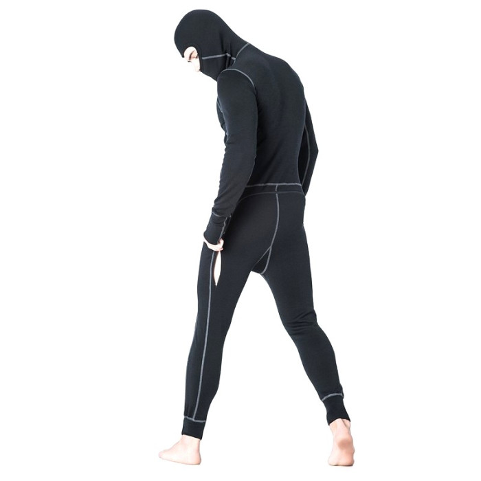 Комбінезон чоловічий Aclima WarmWool Overall Man Black, XL 