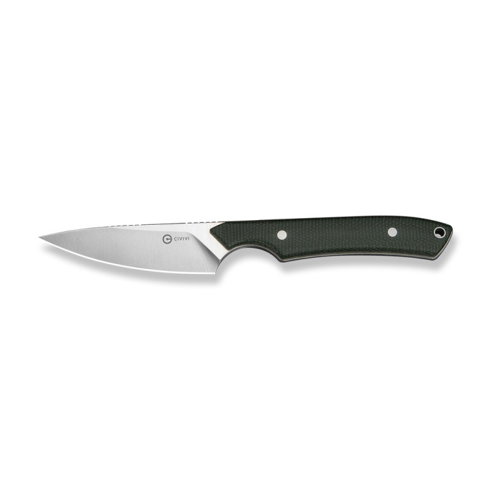 Ніж фіксований кишеньковий Civivi High Grass Field Knife (7,4 см) 14C28N / Micarta зелений з чохлом