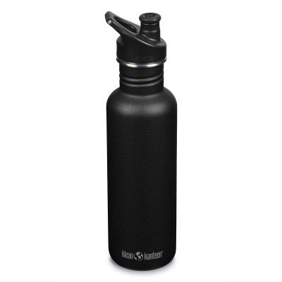 Спортивна пляшка для води Klean Kanteen Classic Sport Cap 800 мл Black