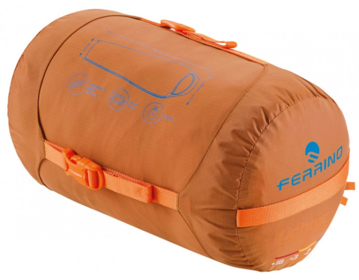 Спальний мішок Ferrino Lightec 800 Duvet /-2°C Russet Left (86700IAA) 