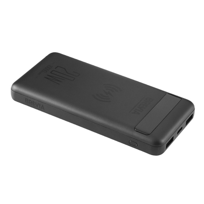 Повербанк (Power Bank) Brevia 10000mAh 20W Wireless Qi10W Li-Pol, LCD 