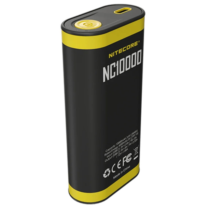 2в1 - Внешнее зарядное устройство Power Bank + фонарик Nitecore NC10000 (QC 3.0, 10000mAh)  