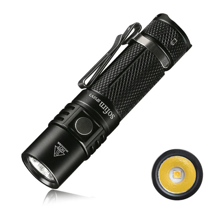 Фонарь ручной Sofirn SP10V3.0 Mini черный  