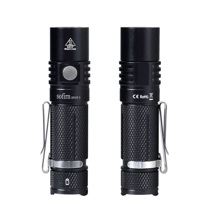 Фонарь ручной Sofirn SP10V3.0 Mini черный  