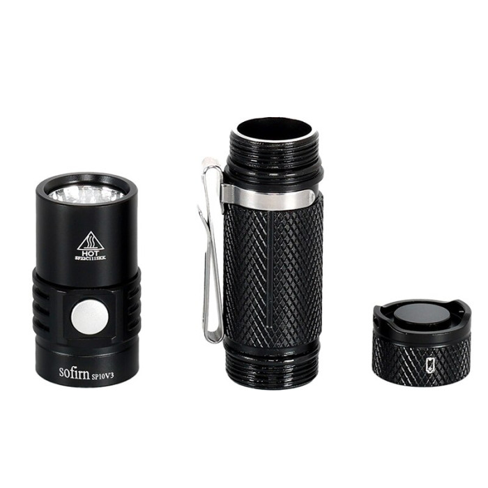 Фонарь ручной Sofirn SP10V3.0 Mini черный  