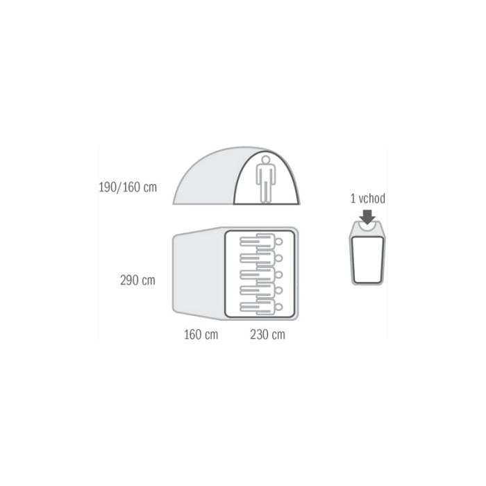 Палатка Husky Bigless 5 (зеленый)  