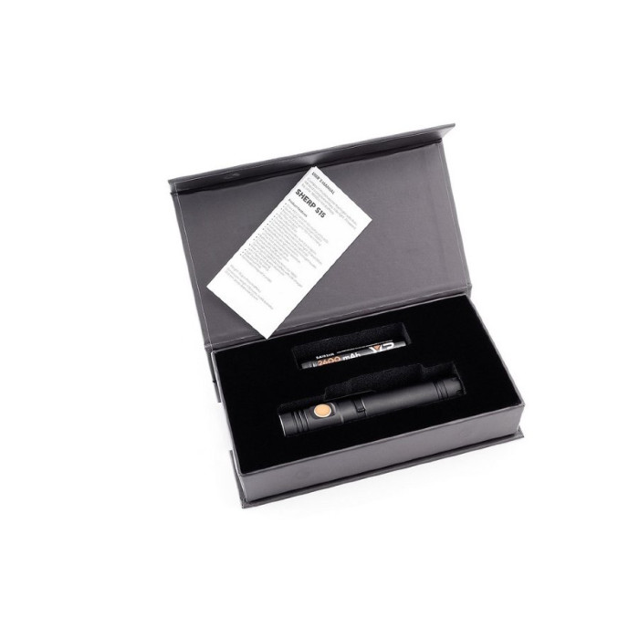 Туристический фонарь Яркий Луч YLP SHERP S15, черный, Cree XM-L2, XP-G3  