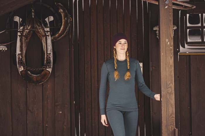 Термокофта женская Aclima StreamWool 400 Crew Neck Green Gables M  