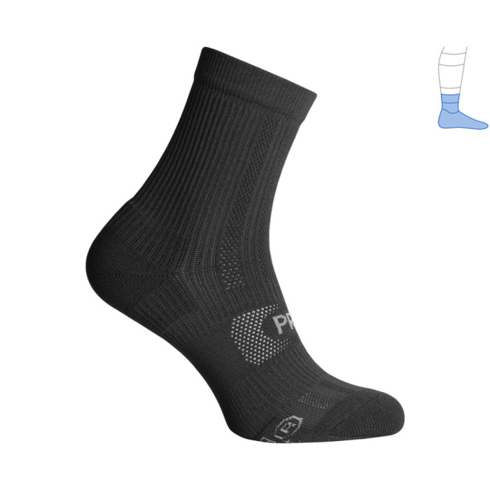 Компрессионные носки защитные летние Protector ShortDry Ultra черные S 36-39  
