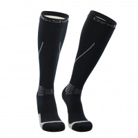 Водонепроницаемые носки Dexshell Mudder, черные с серыми полосками, S