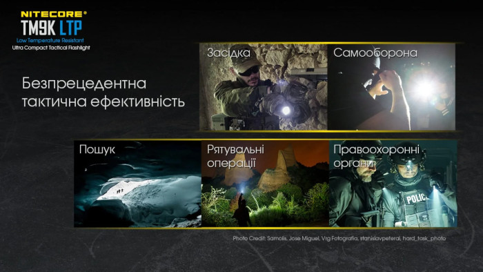 Фонарь Nitecore TM9K LTP (CREE XP-L2 HD LEDs, 9800 люмен)  