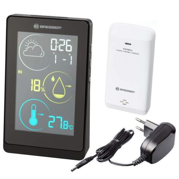 Метеостанция Bresser Colour Temeo Life H Black  