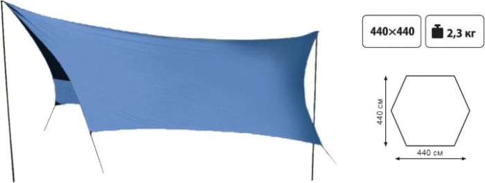 Тент со стойками Tramp Lite Tent Blue  