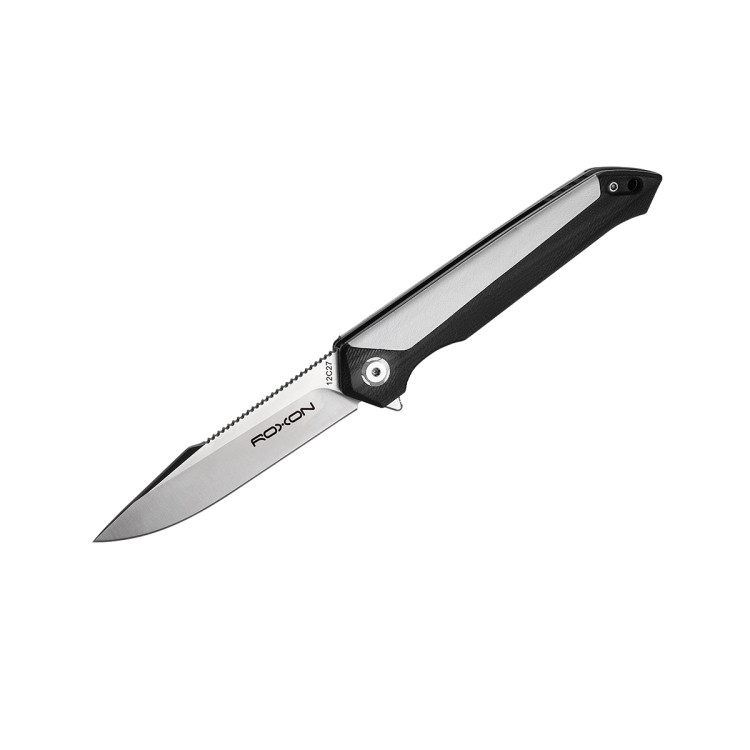 Нож складной Roxon K3 лезвие 12C27, Белый 
