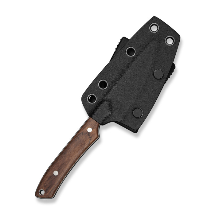 Нож фиксированный карманный Civivi High Grass Field Knife (7,4 см) 14C28N / Wood дерево с чехлом  