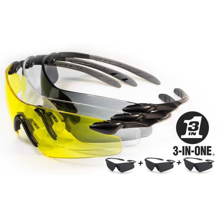 Очки Pyramex Rotator Trikit комплект с 3 х полноценных очков  