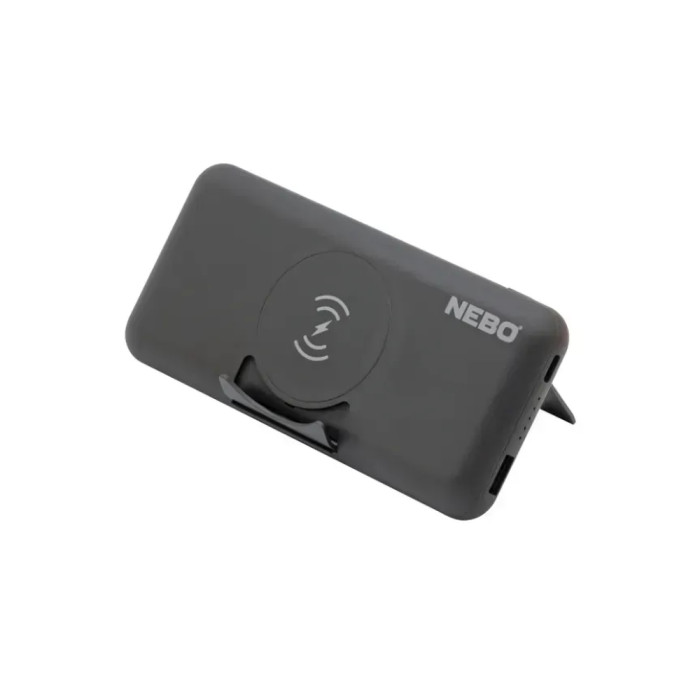 Повербанк Nebo 10K Powerbank w/ Kickstand & wWreless Charging, 10 000 mAh (NB NEB-PBK-0010-G)  