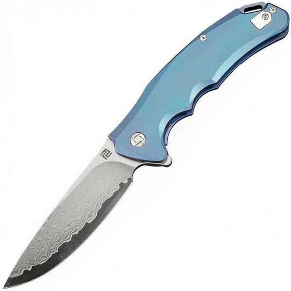 Нож Artisan Tradition Damascus Titanium (Blue)  
